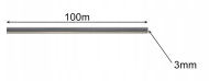 Lina zbrojona do sekačka 3 mm, 100m