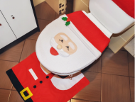 Świąteczna nakładka na toaletę Mikołaj