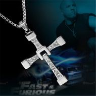 Srebrny łańcuszek na szyję z krzyżem - Dominic Toretto - Szybcy i Wściekli