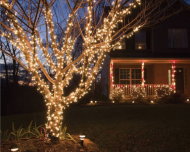 Lampki świąteczne zewnętrzne/wewnętrzne - 100 LED - ciepła biel, 8 trybów, 8m