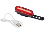 Ładowalne światło rowerowe USB Czerwone