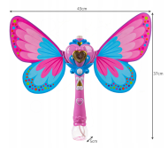 Magiczna różdżka z bańkami mydlanymi, różdżka bąbelkowa Butterfly Kruzzel 21161