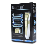 Kemei KM-0721 Bezprzewodowy akumulatorowy trymer do włosów i brody