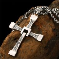 Srebrny łańcuszek na szyję z krzyżem - Dominic Toretto - Szybcy i Wściekli