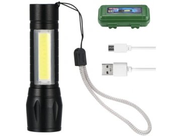 Mini latarka taktyczna 9cm LED COB