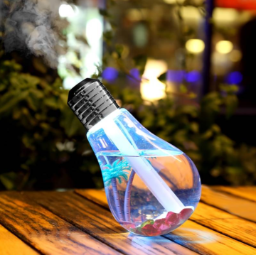 Dyfuzor zapachowy, nawilżacz powietrza z oświetleniem LED w kształcie żarówki