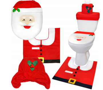 Świąteczna nakładka na toaletę Mikołaj