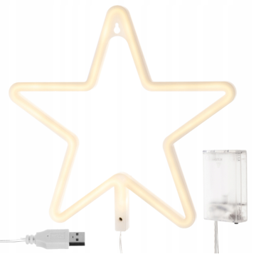 Lampka nocna LED Star - ciepła biel