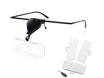 Okulary obserwacyjne z lampką LED, powiększenie 3,5x