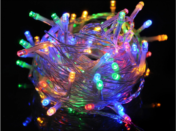 Lampki świąteczne zewnętrzne/ wewnętrzne 100 LED - kolorowe - 15m