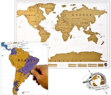 Mapa zdrapka świata